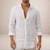 Ethan Bennett | Linen Button-Down Shirt For Men