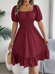 Freya Bennett | Ruffled A-Line Midi Dress For Women