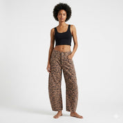 Leilani Monroe | Leopard Print Barrel Jeans For Women