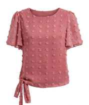 Elise Osmond | Chiffon Blouse With 3D Floral Detail For Women