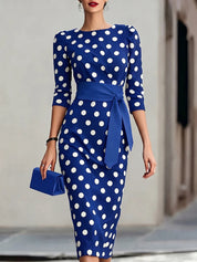 Ruby Turner | Polka Dot Midi Dress For Women