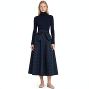 Matilda Sheppard | Plaid Skirt And Turtleneck Set For Women
