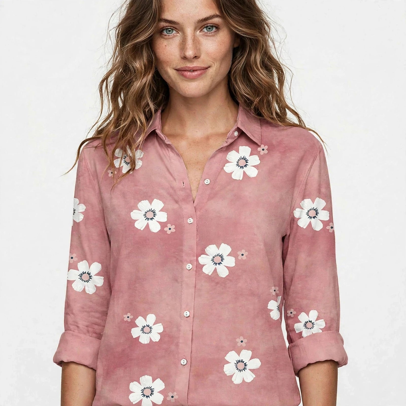 Poppy Leighton | Floral Print Blouse With Relaxed Fit For Women