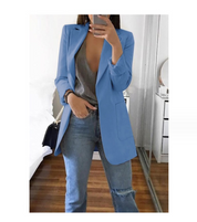 Letizia Wickwood | Open Front Longline Blazer For Women