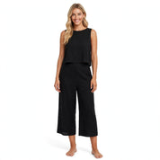 Annabelle Coulson | Wide-Leg Two Piece Set With Cropped Top For Women