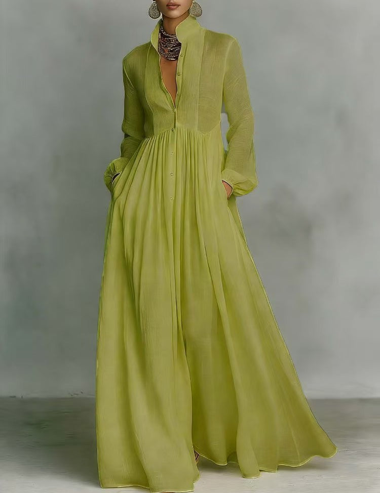 Harper White | Elegant Long Sleeve Maxi Dress For Women
