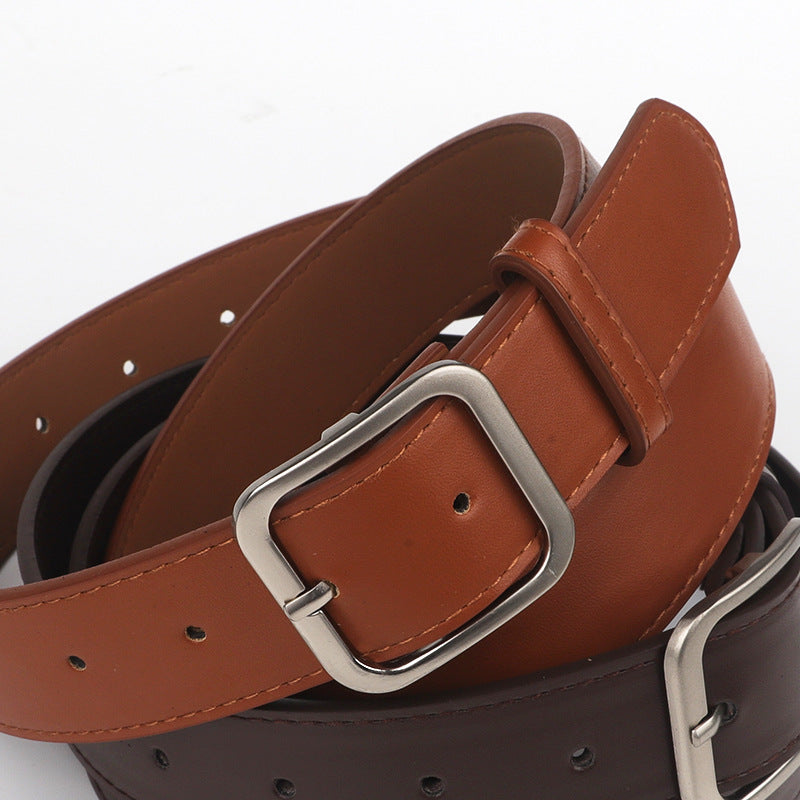 Retro Square Buckle Belt