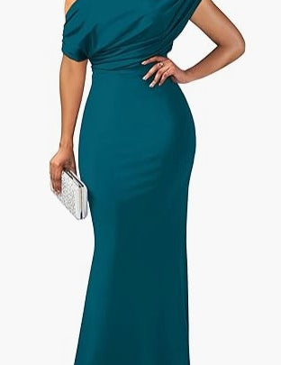 Isla Turner | One-Shoulder Maxi Party Dress For Women