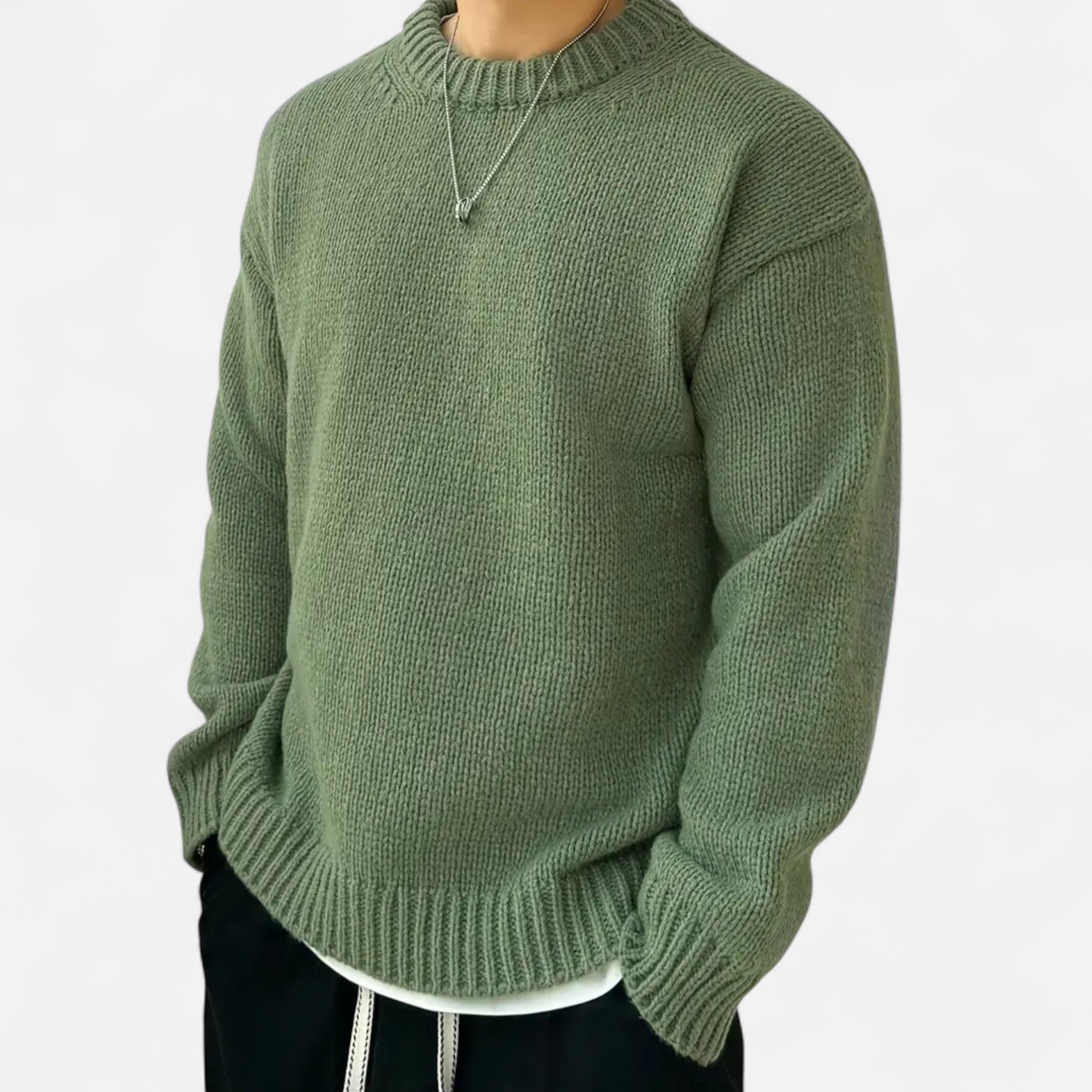 Luca Moretti | Relaxed Knit Sweater For Men