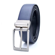 Reversible Genuine Leather Belt - Dark Blue / Black