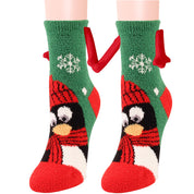 Ember | Red Santa Magnetic Christmas Socks Unisex & Couples