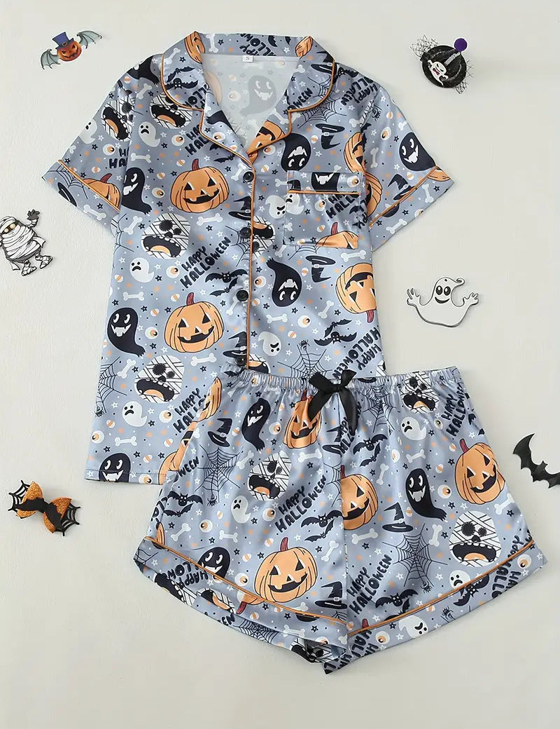 Spooky Pumpkin | Halloween Pyjama Set For Women