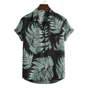 Nathan Harris | Tropical Print Short Sleeve Beach Shirt For Men