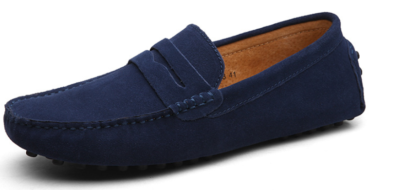 Leandro Walley | Suede Penny Driving Loafers For Men