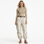 Niamh Sutherland | High Neck Cargo Two-Piece Set For Women