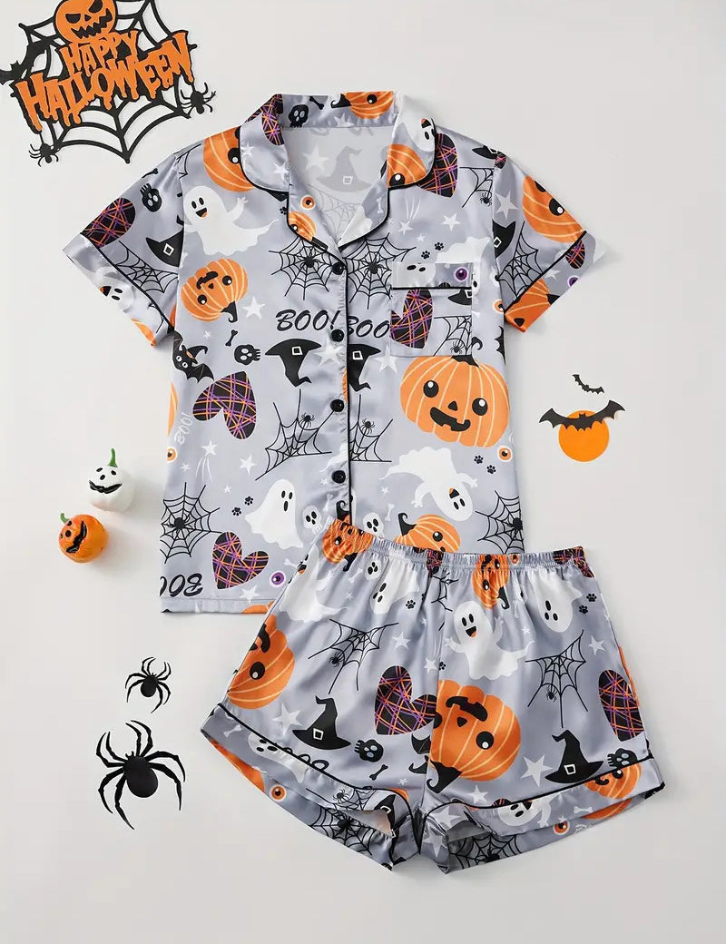 Spooky Pumpkin | Halloween Pyjama Set For Women