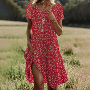 Flavia Kelbury | Polka Dot Scoop Neck Midi Dress For Women