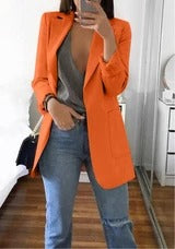 Letizia Wickwood | Open Front Longline Blazer For Women