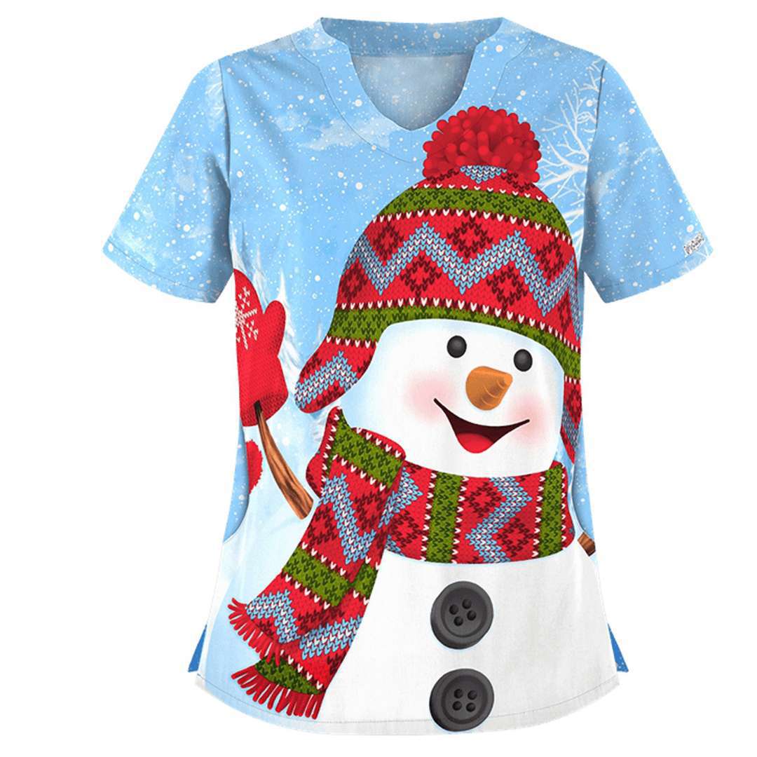 Meredith Fenlon | Autumn Print V-Neck T-Shirt For Women