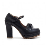 Romina Tarford | Bow Mary Jane Platform Block Heel Pumps For Women
