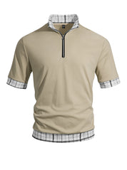 Benjamin Foster | Half-Zip Polo Shirt For Men