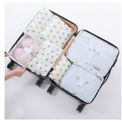 6-Piece Waterproof Packing Cubes Set - Cactus