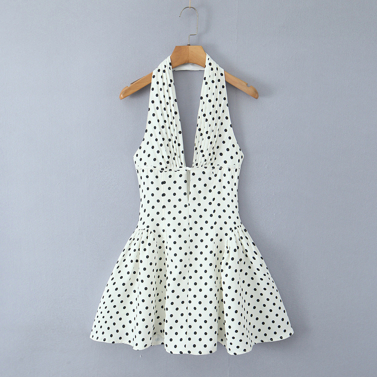 Phoebe Turner | Polka Dot Halter Mini Dress For Women