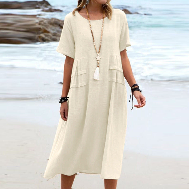 Georgia Blackwood | Relaxed Linen Summer Dress For Women
