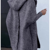 Elise Thornton | Oversized Hooded Knit Cardigan For Women