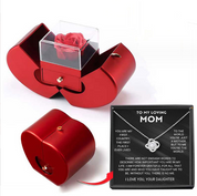 Matilda Cross | Preserved Rose Jewellery Box With Necklace For Women