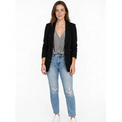 Letizia Wickwood | Open Front Longline Blazer For Women