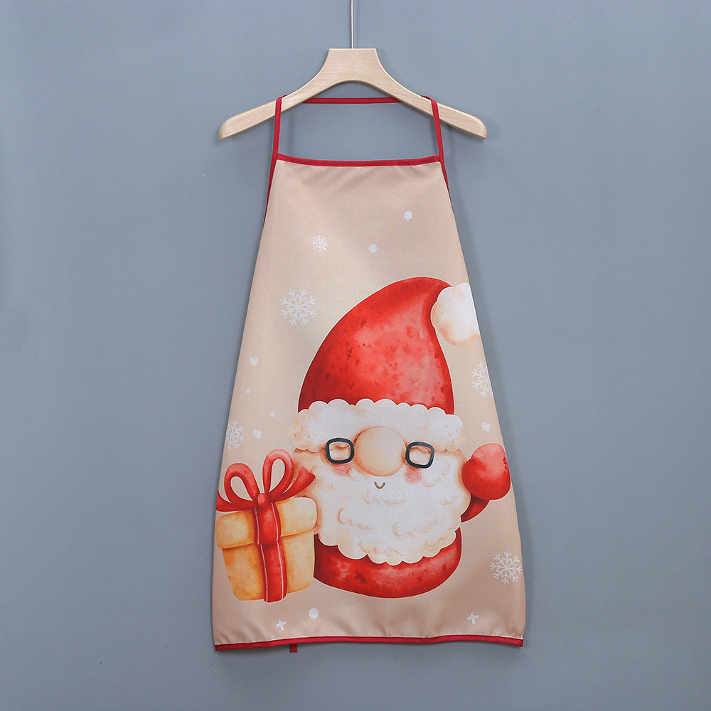 Frosty Feast | Red Snowman Christmas Apron Unisex