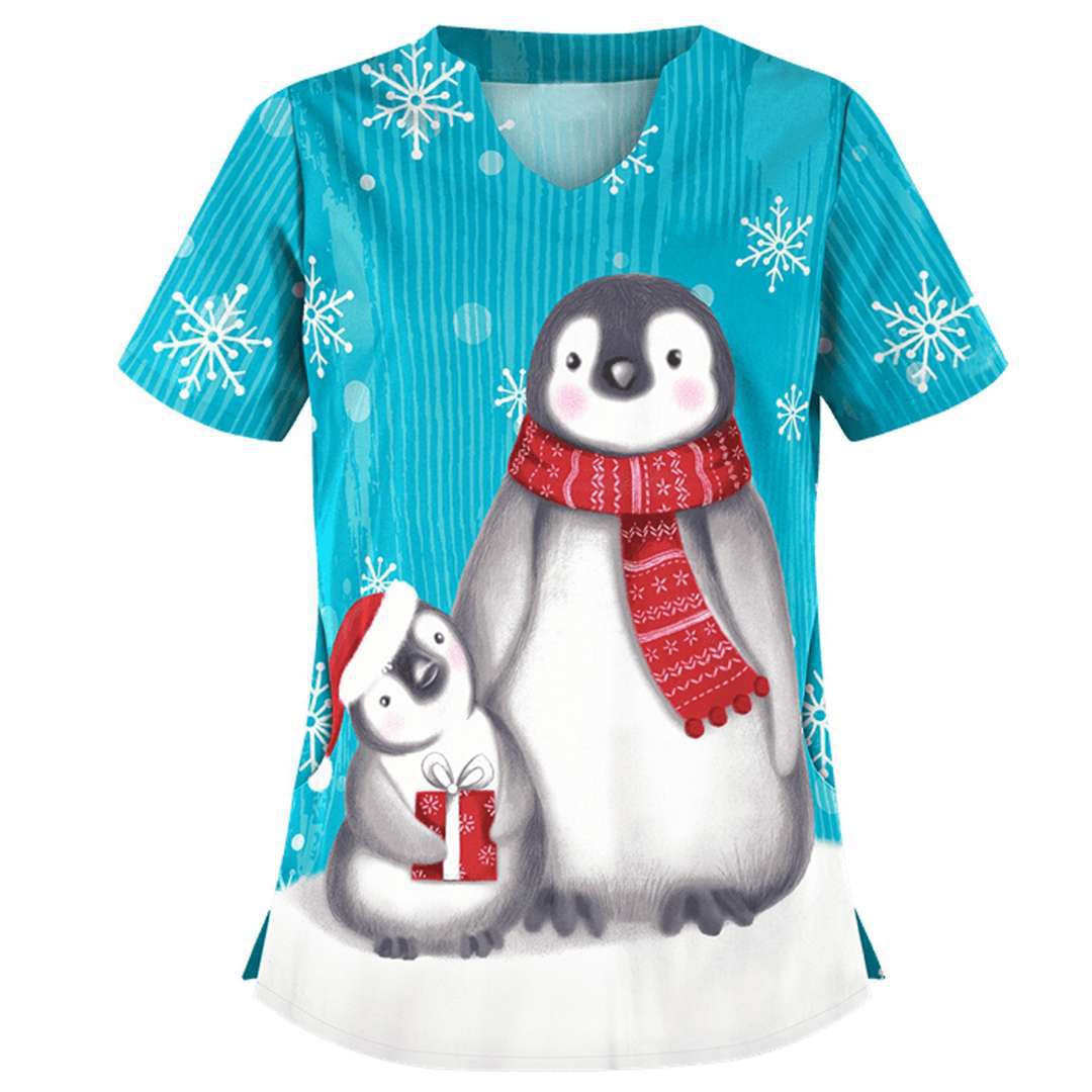 Meredith Fenlon | Autumn Print V-Neck T-Shirt For Women
