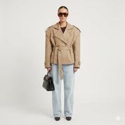 Camille Rousseau | Tailored Trench Jacket with Parisian Elegance For Women