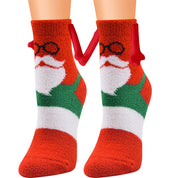 Ember | Red Santa Magnetic Christmas Socks Unisex & Couples