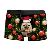 Tree Topper | Green Tree Print Christmas Underwear For Men