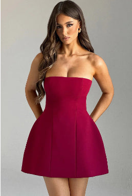 Ludovica Pellmore | Strapless Bustier A-Line Mini Dress For Women