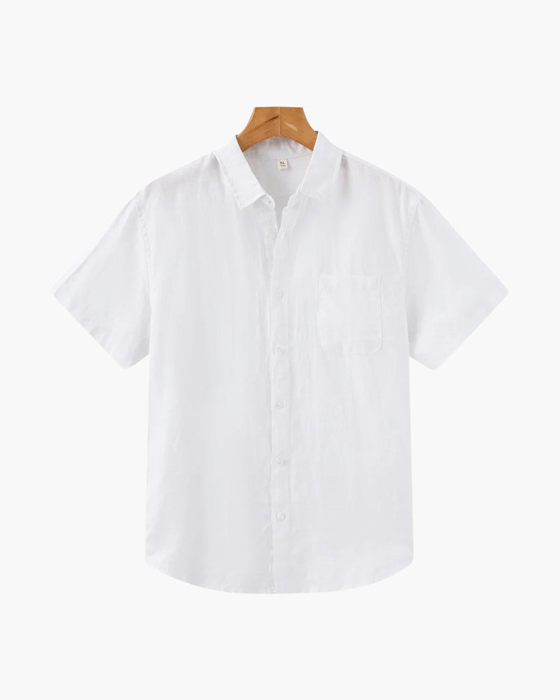 Matteo Ricci | Lightweight Linen Shirt with Relaxed Elegance For Men