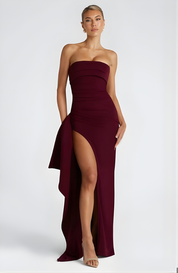 Valentina Rousseau | Strapless Evening Maxi Dress For Women
