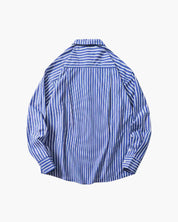 Alessio Moretti | Striped Cotton Relaxed Shirt with Modern Tailoring For Men