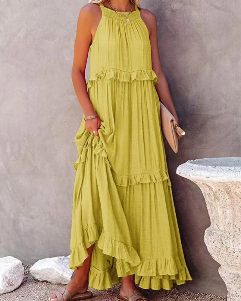 Harper Fletcher | Tiered Maxi Dress With Ruffle Detail