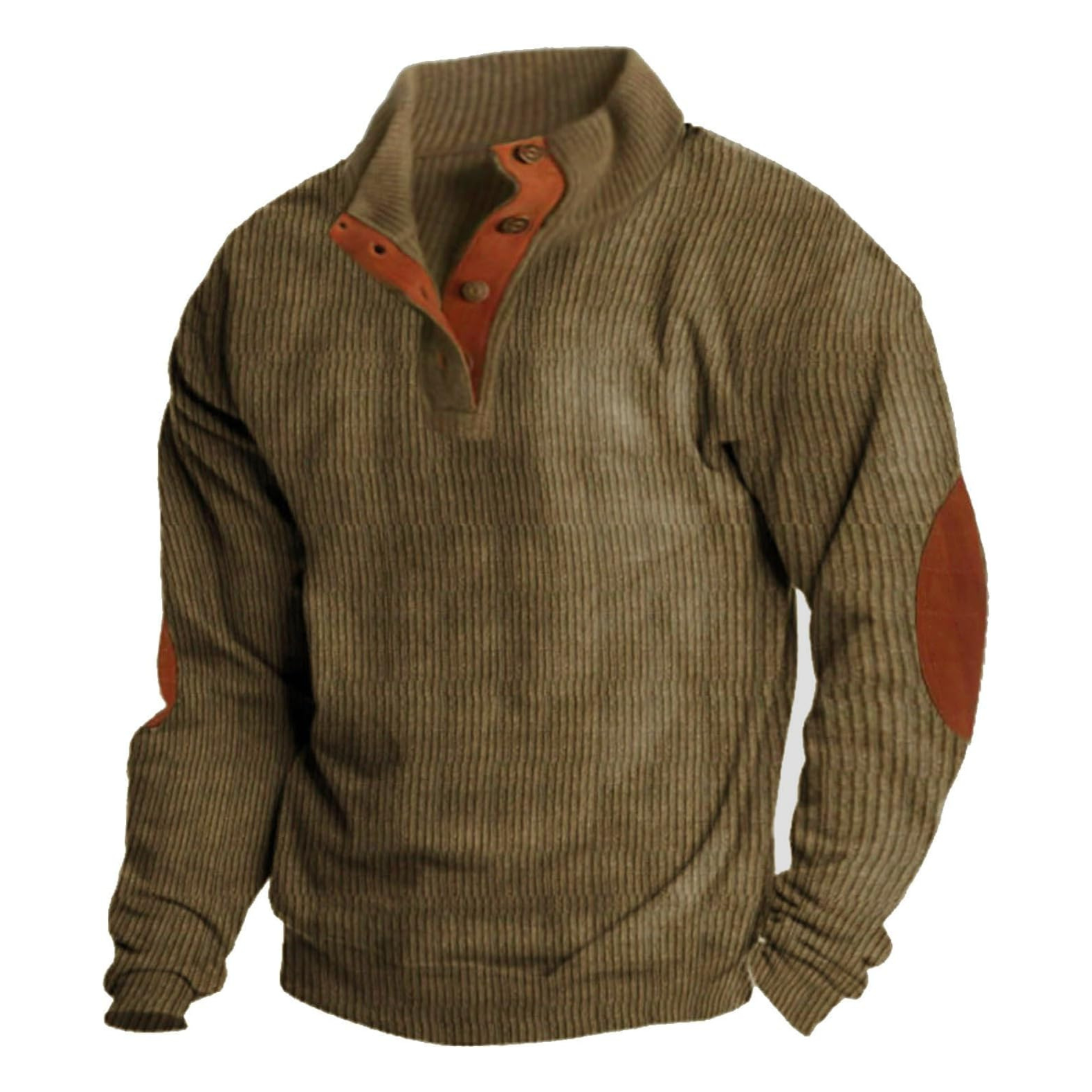 Lachlan Bennett | Corduroy Quarter-Button Sweatshirt For Men