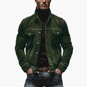 Ethan Calloway | Textured Button Jacket For Men