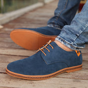 Owen Mitchell | Suede Lace-Up Shoes For Men