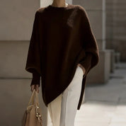 Emma Wilson | Oversized Knit Batwing Pullover Sweater For Women