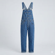 Amélie Laurent | Denim Utility Overalls with Relaxed Fit Comfort For Women