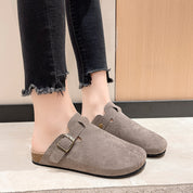 Flaminia Penbridge | Suede-Look Buckle Clogs For Women