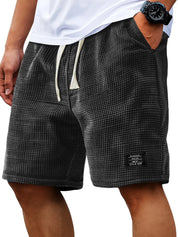 Corey Whitworth | Waffle-Knit Casual Shorts For Men
