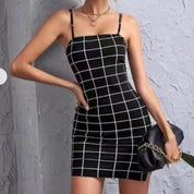 Scarlett Hollis | Plaid Bodycon Mini Dress For Women