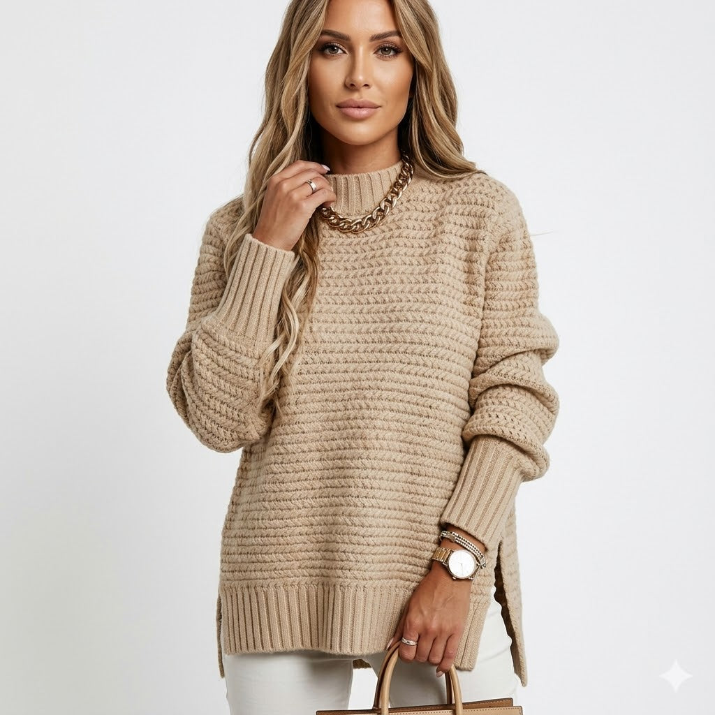 Sienna Laurent | Chunky Knit Oversized Sweater For Women